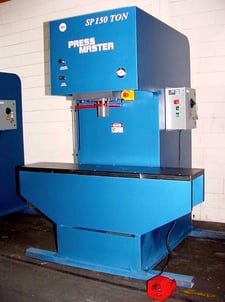 150 Ton, Press Master #SP-150, straightening press, 16" stroke, 15 HP, #140368