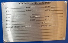 3500 HP 3600 RPM Siemens, Frame 8011S, weather protected enclosure type 2, SB, 1.15 service factor, rebuilt