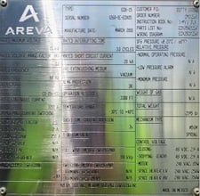 1200 Amp, AREVA, EOX-15, 15000 Volts, SUBSTATION VACUUM BREAKER