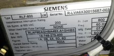 800 Amp, SIEMENS, RLF-800, 600 Volts, electrically operated, drawout, 120 VAC MOTOR, CLOSE, TRIP