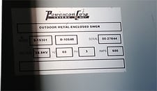 600 Amp, POWERCON, No. PIF, 23000 Volts, 3 SECTION, OUTDOOR, LINE-UP