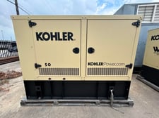 50 KW Kohler #50REOZK, diesel generator set, 120/208 Volts, 3-phase, 86 HP @ 1800 RPM, KDI3404TM engine, Tier