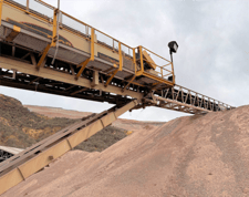 30" wide x 170' long, Superior #F30X170TSSA, stacking belt conveyor, 2016