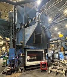 1500 Ton, Verson #T-SE2-1500-96-54, straight side double crank press, 24" stroke, 54" Shut Height, air clutch