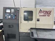 Hardinge #Conquest-T42, CNC lathe, 16" C collet chuck, Fanuc 18T, 12 turret, tailstock, 1995