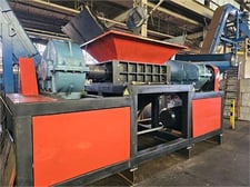 Weifang Yihan Heavy Industry #YM2-2212, dual shaft hook shear shredder, 2 x 75 HP, 2023