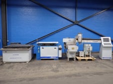 A &V #A &V0404BB, Waterjet, w/Control Cabinet, Feeder, CNC Cutting Table, 220 V, 2016