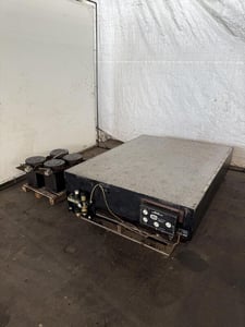 71" x 53" x 12" Tru-Stone, granite surface table, vibration isolation system