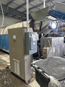 110 lb. Milnor #76028L4F, continous batch washer, 12 module, 208 V., 2008