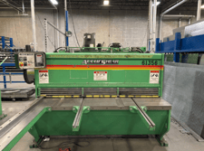 10 gauge x 6' Accurshear #61356, Hydraulic Power Shear, 10 holddowns, 6' cut, 76" knife length, 90" between