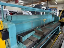 10 gauge x 10' Wysong #1010-RD, Mechanical Power Squaring Shear, 120" cut, 60 SPM, 3/8" taper, 5 HP, w/
