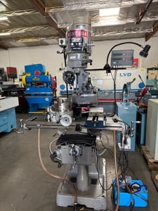 Kent #3VS, vertical mill, 3 HP, R-8, 35" X, 12" Y, 15" Z, 60/500/4200 RPM, 9" x 49" table, 220 V., 3 phase