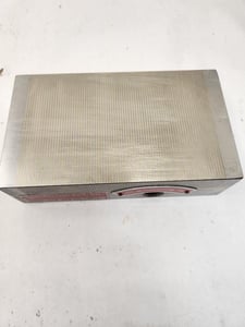 7" x 4" Suburban Tool #MRRE-1018-FP, rectangular rare earth magnetic chuck fine pole