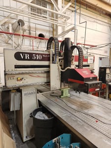 Komo #VR5100-Mach-II-SHO, CNC router, 5' x10'tbl., 12 ATC, 135" X, 84" Y, 11" Z, Fanuc 210-I