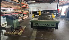 Piranha #C-Series, CNC plasma cutting table, C510 w/ Poweremax 85 pipe cutting attachment, 2019