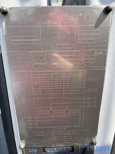 1000/1120/1150/1288 kVA, 12470 Delta Primary, 480/277 WYE Secondary, Westinghouse Substation