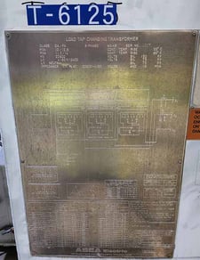 10000/14000 kVA, 22900 Delta Primary, 4160/2400 Wye Secondary, ASEA, LTC Substation