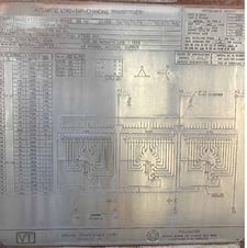 7500 kVA, 22900 DELTA Primary, 4160/2400 WYE Secondary, VIRGINIA TRANSFORMER, LTC Substation