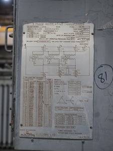 10000/12500 kVA, 26400 Delta Primary, 4160 Wye Secondary, Carte, LTC Substation