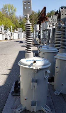 14 KV 25000 V, 14400 V PRI, Sec. 120/72 V SEC, 120/200:1, ABB/KUHLMAN SPOF-150