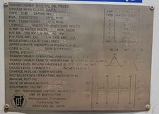 10000/12500/11200/14000 kVA, 13800 Delta Primary, 4160/2400 Wye Secondary, PENNSYLVANIA Substation