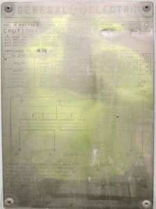 7500/9375/10500 kVA, 33000 DELTA Primary, 4160/2400 WYE Secondary, GENERAL ELECTRIC Substation