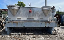 385 cu.ft. Aerco, Ribbon Blender, Stainless Steel, Double Ribbon, 72" width x 144" L Trough, 8" Center Bottom