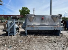 385 cu.ft. Aerco, Ribbon Blender, Stainless Steel, Double Ribbon, 72" width x 144" L Trough, 8" Center Bottom