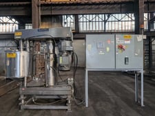 50 gallon Scott Turbon #DAV-50, Planetary Mixer, Stainless Steel, 36 psi @ 210 F Jacket, 20 HP, 1996