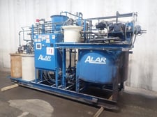 Alar #Flex-O-Star-200, Batch Dewatering Filter System, 3.1 sq.ft. Filter Area, 12" diameter x 12" Face Drum