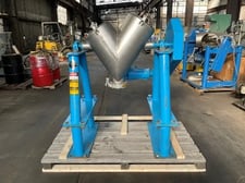 2 cu.ft. Pattersonkelley, Crossflow Twin Shell Blender, Stainless Steel, 243 lb./cu.ft. Material Density, 6"