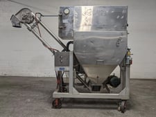 Spiroflow #Z-0807, Bag Dump Station, Stainless Steel, w/Tubular Drag Discharge Conveyor, 2 HP