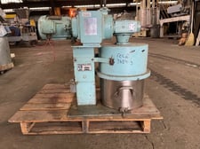 4 gallon Ross #LDM4, Double Planetary Mixer w/Mixing Can, Stainless Steel, 1 HP, 230/460 V