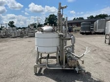 CIP Skid w/ Stainless Steel Tank, 5 HP Circulation Pump, 230/460 V