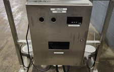 79 gallon Portable Mix Tank, Stainless Steel, 34" diameter x 20" straight side, 12" Top Access, 0.33 HP