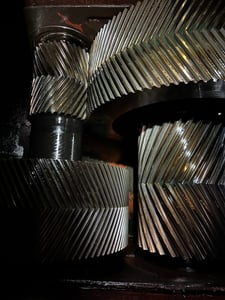 250 HP @ 900 RPM, Lufkin #T540H, gearbox reducer, 46.02:1 ratio, 1.5 service factor