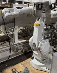 Lot of 3 ABB Robots, 2 #IRB-2400/16, 1 #IRB-1600-10/1.45, IRC5 controls, 2015, AS IS