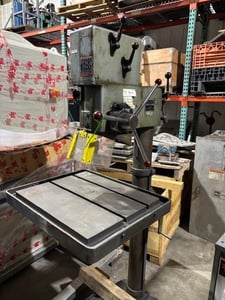 10" Boice Crane Wilton #20600, Drill Press, 8 speed 120-1640 RPM, 17.25" x 21" table, w/ t-slot, Jacobs drill