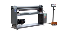 50" x 1/16" GMC #PSR-5016N-3ph, 4 roll plate bender, 1 HP, 220/440 V., 3 phase, 3" roll, 16.75 FPM, 1" roll