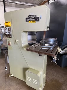 Kalamazoo #Startrite-20-R-10, vertical band saw, 20" throat, 10" under guide, 3/4" blade, 1.5 HP, variable