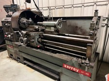 17" x 55" Kerrey Gap Bed Lathe, 24.8" gap, 1520 RPM, inch/metric, 3-jaw 10" chk, Aloris, 5C LCC, SR, digital
