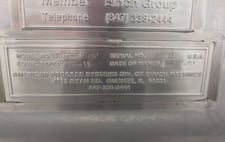 11 cu.ft. American Process #U011-6002, Paddle Ribbon Blender, Stainless Steel, Type PRB-11, 21" width x 48" L