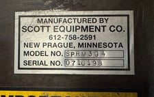Scott Equipment #SPRM-364, Ribbon Blender, Stainless Steel, 36" width x 48" L Trough, 30 HP, 230/460 V