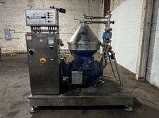 Alfa-Laval #VNPX-510-SGD-34-GS, Disc Centrifuge, Stainless Bowl, 6235 RPM Bowl, 22 kW Motor, 1996