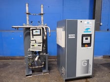 243 CFM, 189 psi, Atlas Copco #GA37VSD+, Air Compressor, 50 HP, 460 V, 9000 RPM, w/ Air Dryer, 2014