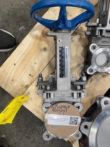 3" Dezurik #KGC-ES, Stainless steel manual slide gate valve, unused, new