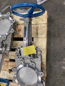 8" Dezurik #KGC-ES size 8, manual Stainless steel slide gate valve, unused, new
