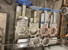 8" Dezurik, Velan, TLV, Stainless steel manual slide gate valves, lot of 6