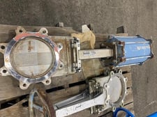 8" Dezurik #K65 size 8, pneumatic Stainless steel slide gate valve