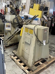 2000 lb. Littell, coil reel & powered straightener, 12" width, .125" thickness, 1986